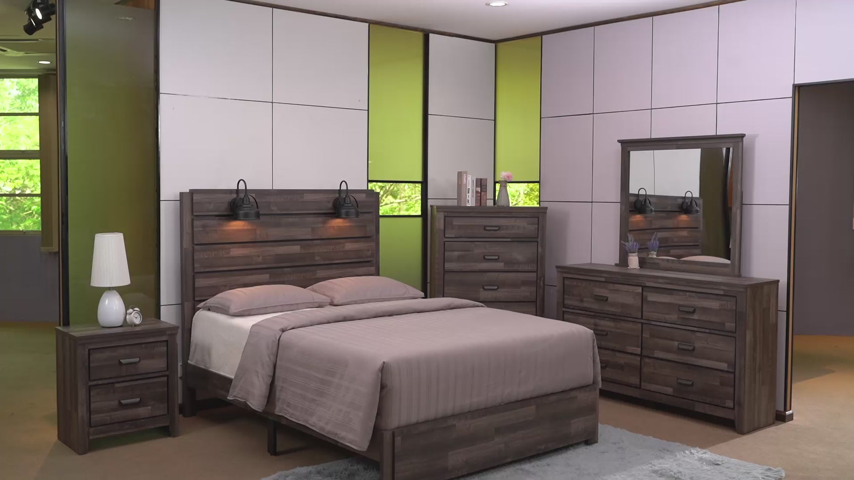 Carter Brown Platform Youth Bedroom Set