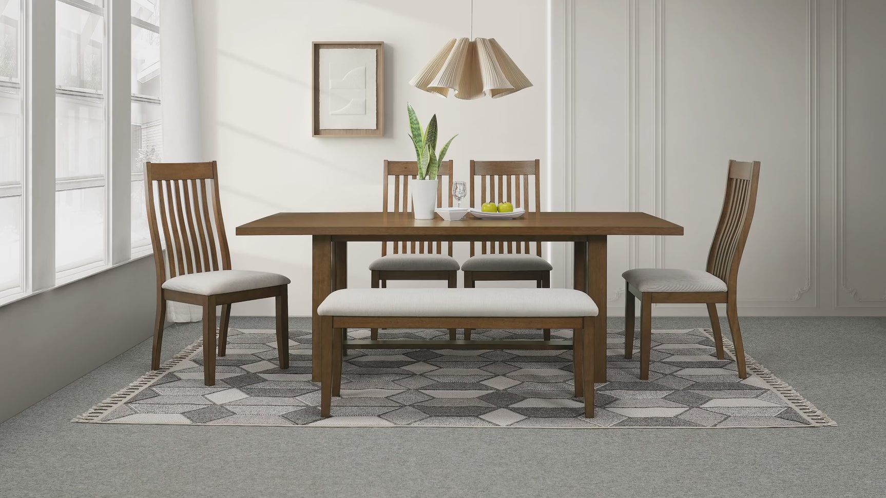 Glendale Beige/Brown Dining Side Chair (Set of 2)