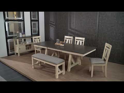 Maribelle Chalk & Gray Extendable Dining Room Sets