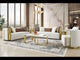 Azure Imperial White/Gold Sofa / HD-S3156