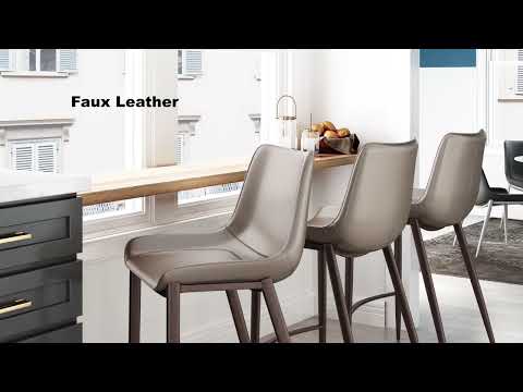 Magnus Brown & Walnut Counter Stool (Set of 2)