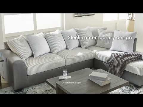 Clairette Court Alloy 2-Piece Sectional with RAF Chaise (Online Special Price)