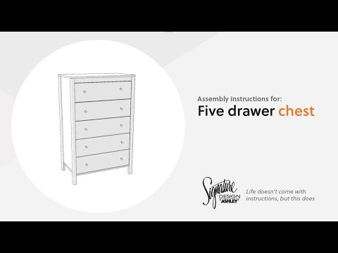 Bermacy Light Brown Chest of Drawers (Online Special Price)