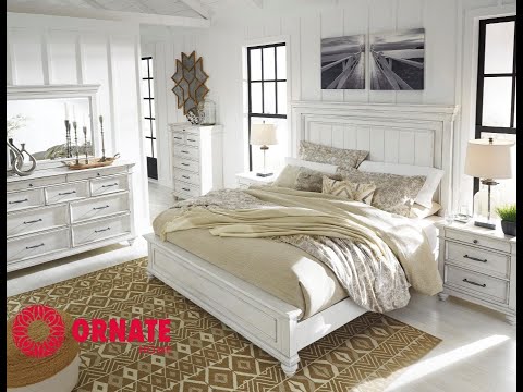 Kanwyn Whitewash Dresser & Mirror (Online Special Price)
