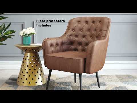Tasmania Vintage Brown Accent Chair