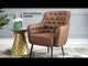 Tasmania Vintage Brown Accent Chair