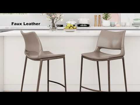 Ace Brown & Walnut Counter Stool (Set of 2)