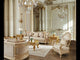Aristocrat Line Beige 3-Pc Living Room Set / HD-3PC9023