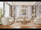 Starlight Manor Champagne Gold 3-Pc Living Room Set / HD-3PC7006