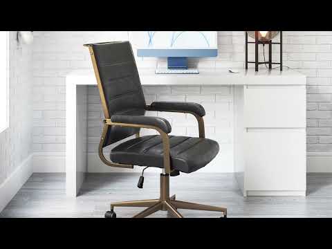 Auction Vintage Black Office Chair