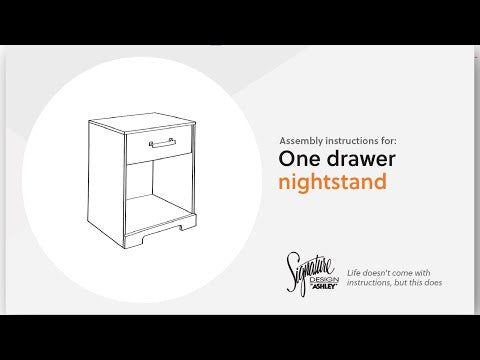 Shawburn Whitewash One Drawer Nightstand
