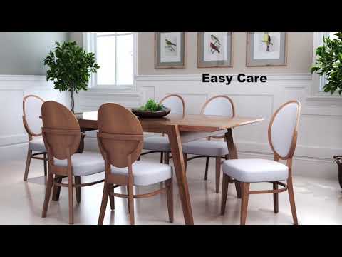Regents Walnut & Light Gray Dining Chair (Set of 2)