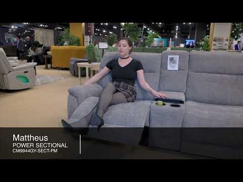 Mattheus Gray Power Sectional