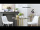 Magnus White & Silver Dining Chair (Set of 2)