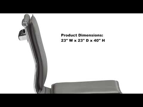 Lider Gray Plus Armless Office Chair