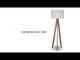 Dallson Brown Floor Lamp (Online Special Price)
