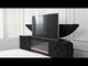 Voltare Black Queen Bed w/ Fireplace and TV Lift