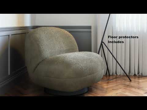 Myanmar Olive Green Accent Chair