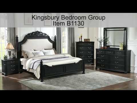 Kingsbury Black King Arched Bed