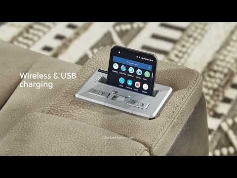 Next-Gen DuraPella Sand Power Reclining Sofa (Online Special Price)