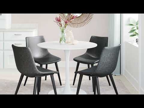 Daniel Vintage Black Dining Chair (Set of 2)