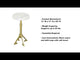 Maurice White & Gold Side Table