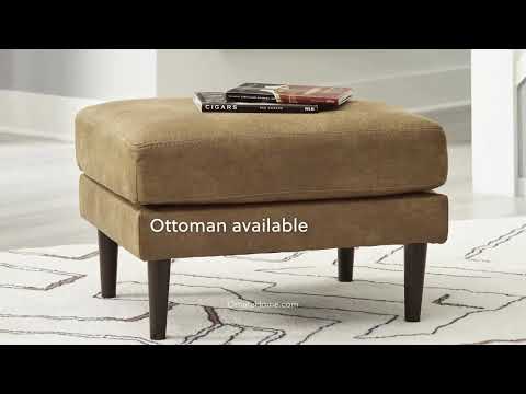 Telora Caramel Sofa and Loveseat