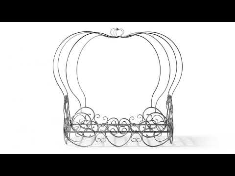 Priya Silver Twin Bed w/ Canopy