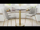 Alto Brown & Gold Bistro Table