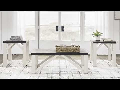 Dorrinson Antique White Occasional Table Set (Set of 3)