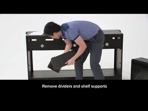 W100-22 / Wide Electric Fireplace Insert 57" Black (Online Special Price)