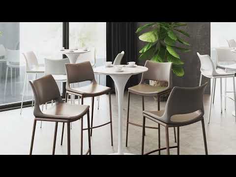 Ace Brown & Walnut Barstool (Set of 2)