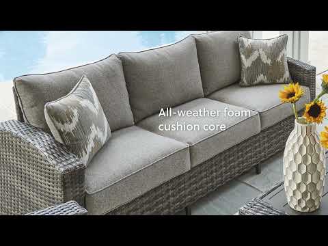 Oasis Court Gray Outdoor Seating Group (Set of 4)