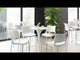 Ace White & Silver Barstool (Set of 2)
