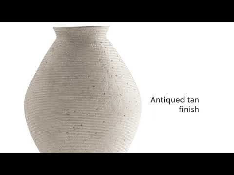 Hannela Antique Tan Vase (17"H)