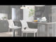 Ace White & Silver Counter Stool (Set of 2)