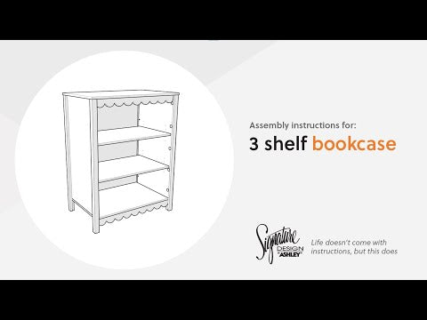 Hallityn White Bookcase (Online Special Price)