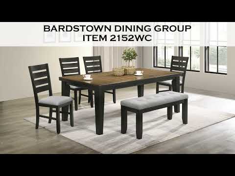 Bardstown Dark Wheat & Charcoal Black Dining Room Sets