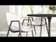 Desi White & Walnut Dining Chair (Set of 2)