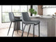 Magnus Dark Gray & Black Barstool (Set of 2)