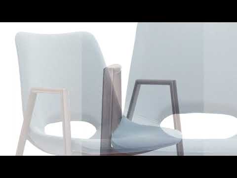 Desi Azure Gray & Walnut Dining Chair (Set of 2)