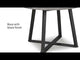 Centiar Black Dining Table and 4 Chairs (Online Special Price)