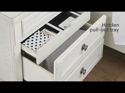 Robbinsdale Antique White Cal. King Sleigh Storage Bedroom Sets