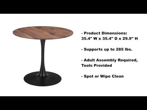 Opus Brown & Black Dining Table