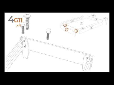 Socalle Two-tone Twin Platform Bed