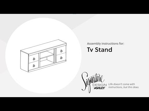 Willowton Whitewash 60" TV Stand