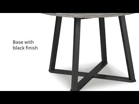Centiar Black Dining Table and 2 Chairs (Online Special Price)