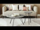 Kerris Gray & Black Coffee Table Set (2-Piece)