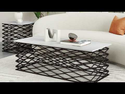 Duchess White & Antique Bronze Coffee Table