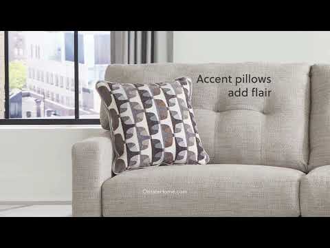 Mahoney Pebble 2pc Sectional Full Sleeper Sofa w/ RAF Chaise